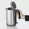 Severin WK 3449 vedenkeitin — 1,7 l, 2400 W, ruostumaton teräs/muovi, musta-hopea