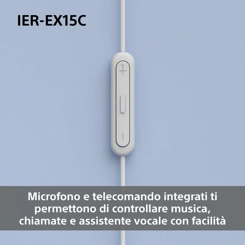Sony IER-EX15C kuulokemikrofoni johdollinen in-ear puhelut/musiikki USB Type-C sininen