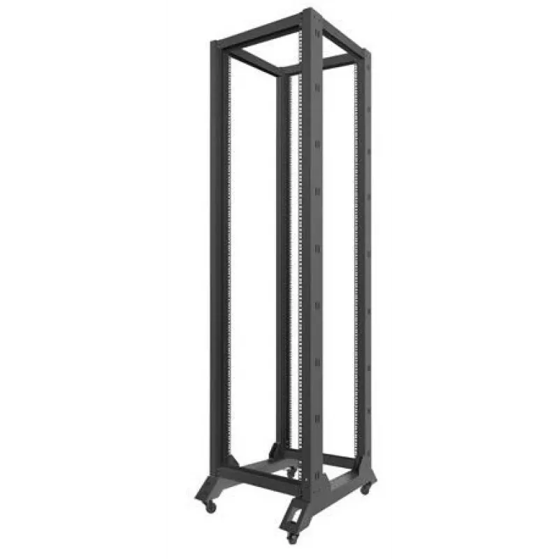Lanberg OR01-6842-B 19 tuuman avoin räkki, 42U, 600x800 mm, musta