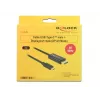 DeLOCK 85256 videokaapeli-adapteri 2 m USB Type-C DisplayPort musta