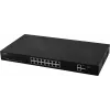 PULSAR SF116 verkkokytkin Managed Fast Ethernet (10/100) Power over Ethernet (PoE) 1U musta