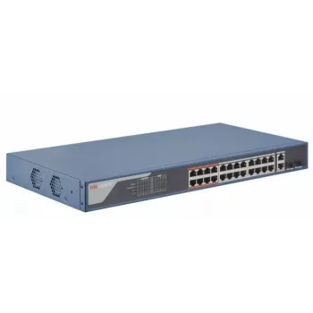 Verkkokytkin Hikvision DS-3E1326P-EI – 26 porttia, 14,8 Gbit/s kytkentäkapasiteetti