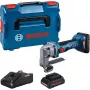 Bosch GSC 18V-16 E Professional akkukäyttöiset peltisakset, 18 V, 2x ProCORE18V 4,0 Ah, L-BOXX, sininen/musta