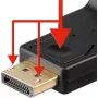 Goobay DisplayPort-VGA-sovitin 1.1, 0,15 m (60606)