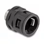 Putkiliitin DeLOCK 60455 M25 musta messinki muovi 2 kpl