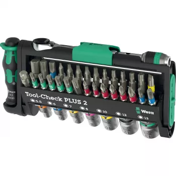 Wera Tool-Check Plus 2 mini-räikkä, hylsy- ja kärkisarja, 39 osaa (05049056001)