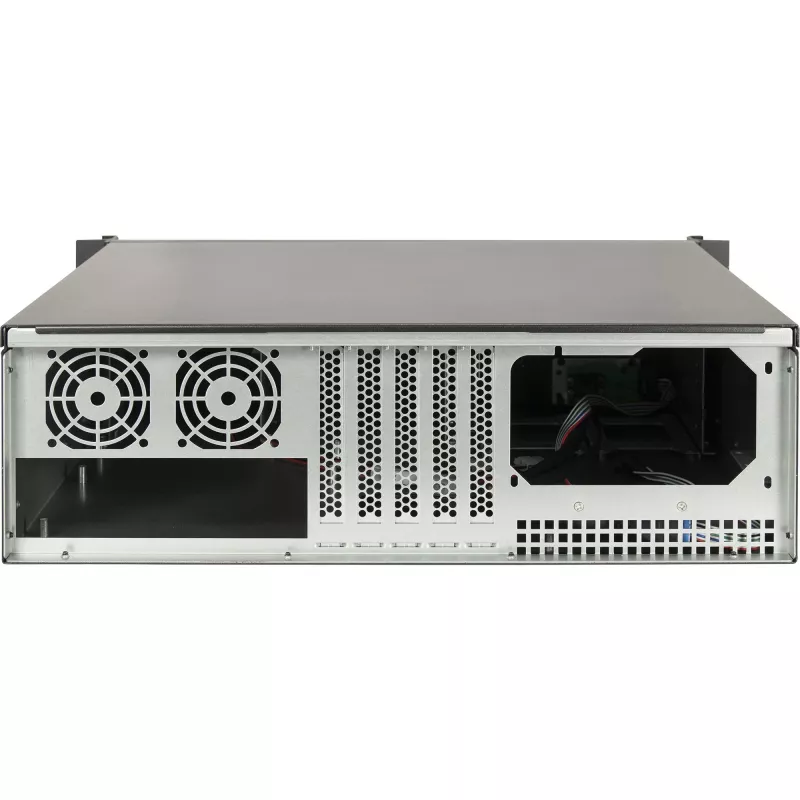 Palvelinkehikko Inter-Tech 3U-K-340L musta ATX 60 mm:n tuuletin