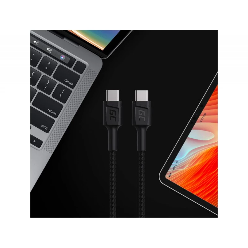 Green Cell KABGC30 USB-kaapeli USB 2.0 1.2 m USB-C musta