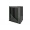DIGITUS Dynamic Basic DN-19 16-U-EC-SW - kaappi - verkkokaappi - seinäasennukseen - RAL 9005 - 16U - 48,3 cm (19