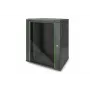 DIGITUS Dynamic Basic DN-19 16-U-EC-SW - kaappi - verkkokaappi - seinäasennukseen - RAL 9005 - 16U - 48,3 cm (19