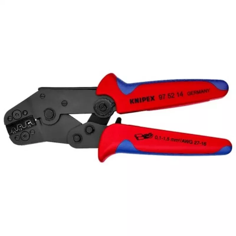 Knipex 97 52 14 puristuspihdit eristämättömät, avoimet liittimet 0,10–1,5 mm²