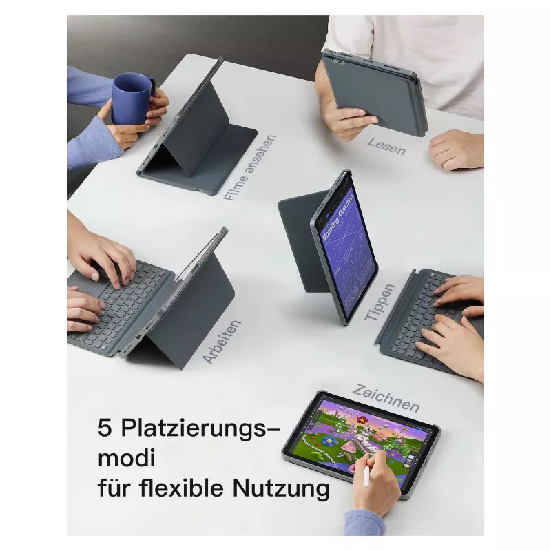 inateck näppäimistö iPad 11 iPad Air 4-6 Com. QWERTZ harmaa