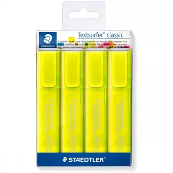 Tussi Staedtler 364-1P WP4 talttakärki keltainen 4 kpl