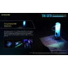 Nitecore TIKI GITD BLUE taskulamppu, T-sarja, 300 lumenia