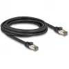 DeLOCK RJ45 Cat.6A U/FTP verkkokaapeli 3 m musta