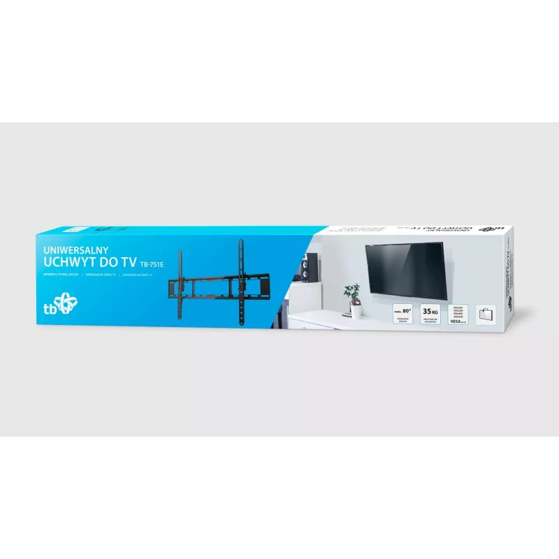 TV-teline TB-751E televisioon 80 tuumaan asti 35kg max VESA 600x400