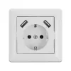 Pistorasia 2 x USB + CEE 7/3 DeLOCK 11473
