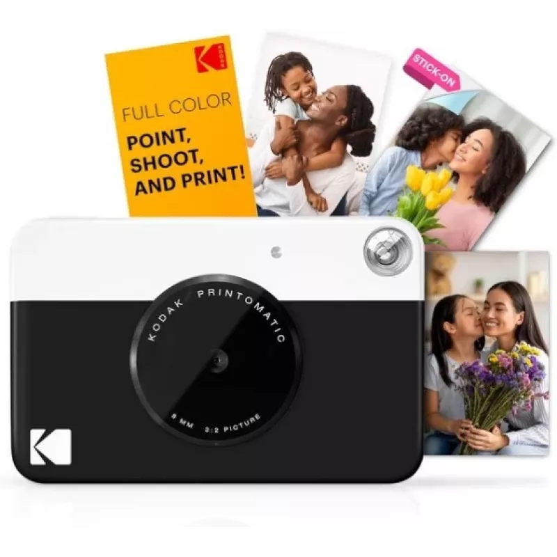 Kodak PRINTOMATIC pikakamera, 2x3 tuumaa, musta