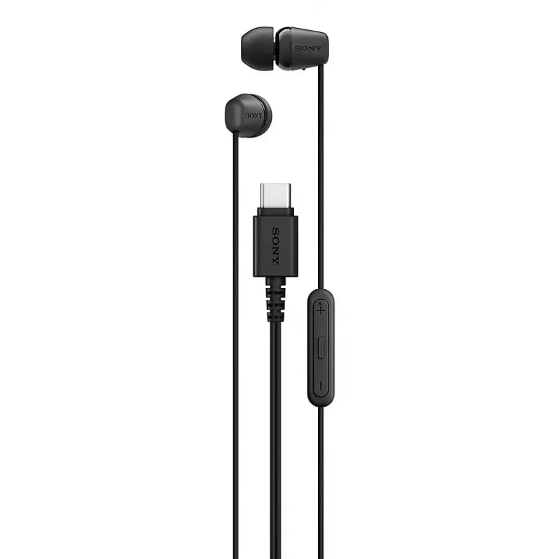 Sony IER-EX15C kuulokemikrofoni johdollinen in-ear puhelut/musiikki USB Type-C musta