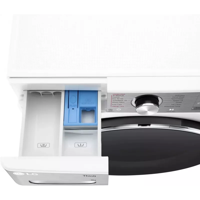 LG F2WR909P3W pesukone, 9 kg, 47,5 cm, 1200 kierr./min