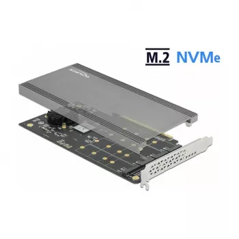 DeLOCK PCI Express x16 -kortti 4 x sisäiseen NVMe M.2 Key M 89044