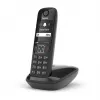 Analogi-/DECT-puhelin Gigaset AS690 numeronäyttö langaton käsiluuri musta