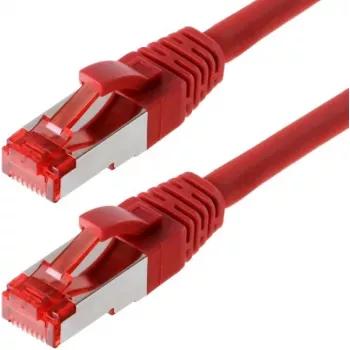 Verkkokaapeli Helos CAT6 S/FTP (PIMF) 7,5 m punainen