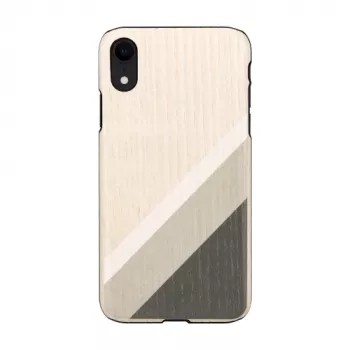 Puhelinkotelo man and wood iPhone XR:lle harmaa puku musta — suojakotelo