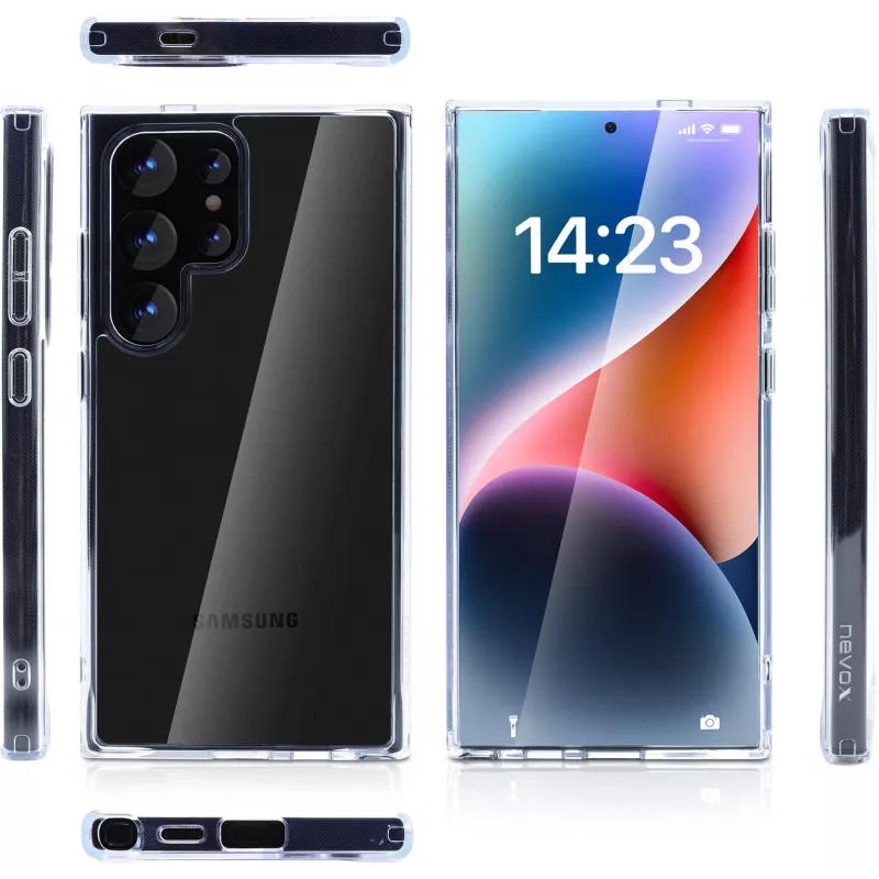StyleShell SHOCKFlex, puhelinkotelo läpinäkyvä, Samsung Galaxy S24 Ultra