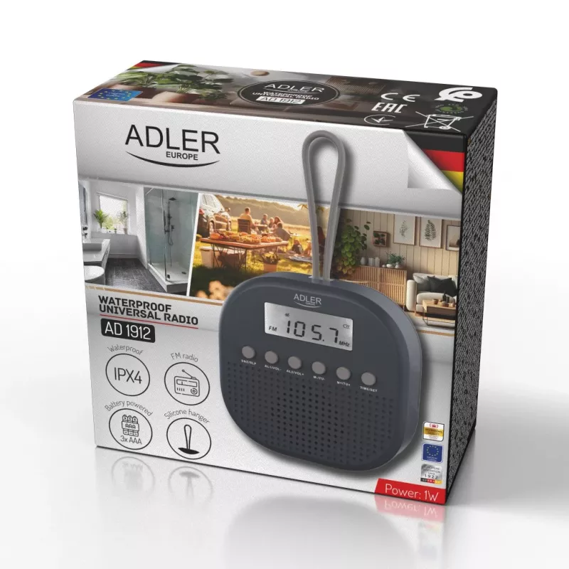 ADLER AD1912 vedenpitävä radio
