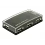 USB-keskitin DeLOCK 4 porttia ulkoinen USB 2.0 480 Mbit/s