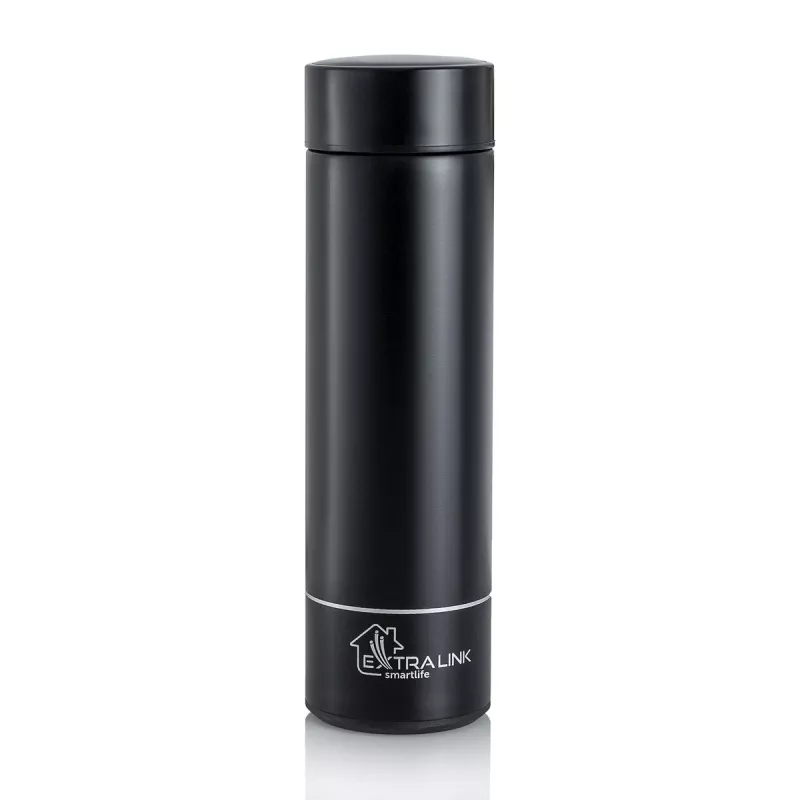 Extralink Smart Travel Mug musta, termomuki LED-näytöllä
