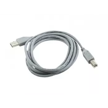 USB 2.0 A-uros B-uros -kaapeli, 1,8 m, harmaa