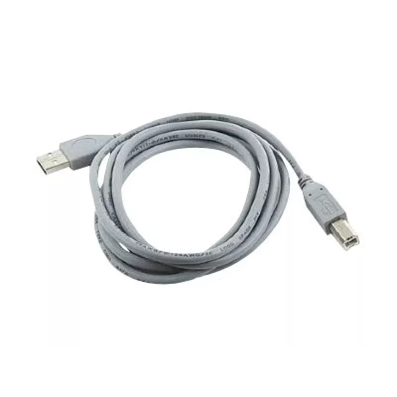 USB 2.0 A-uros B-uros -kaapeli, 1,8 m, harmaa