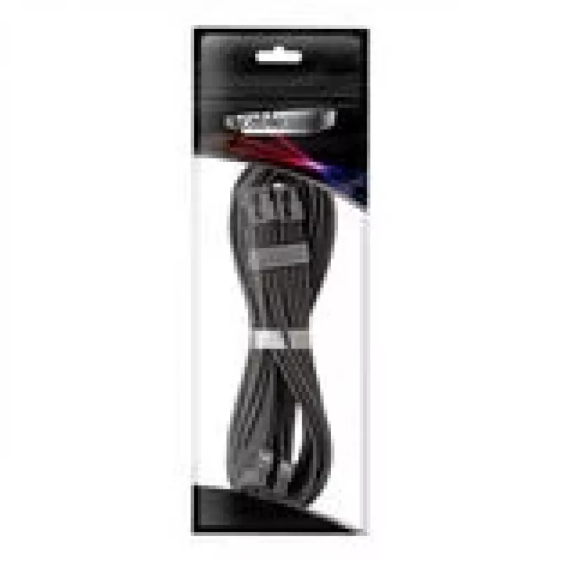 CableMod C-Series Pro ModMesh sillattu PCIe-virtakaapeli 8+8‑pin, 60 cm, musta