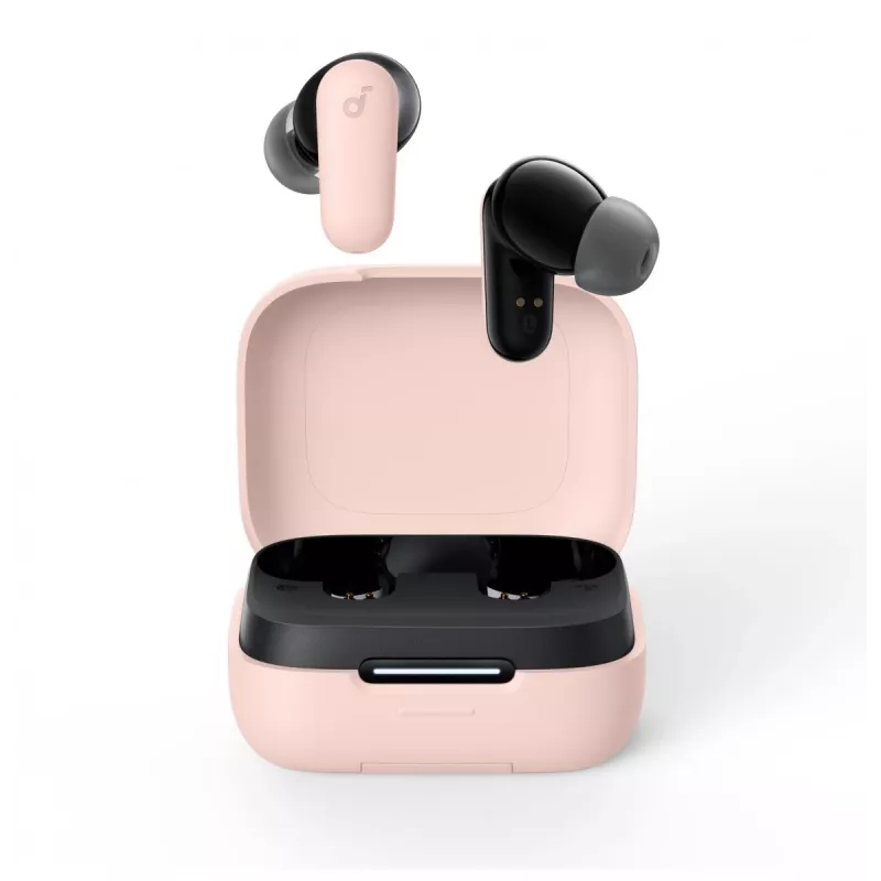 Headset Anker P30i langaton in-ear-headset puheluihin ja musiikkiin, USB Type-C, Bluetooth, vaaleanpunainen
