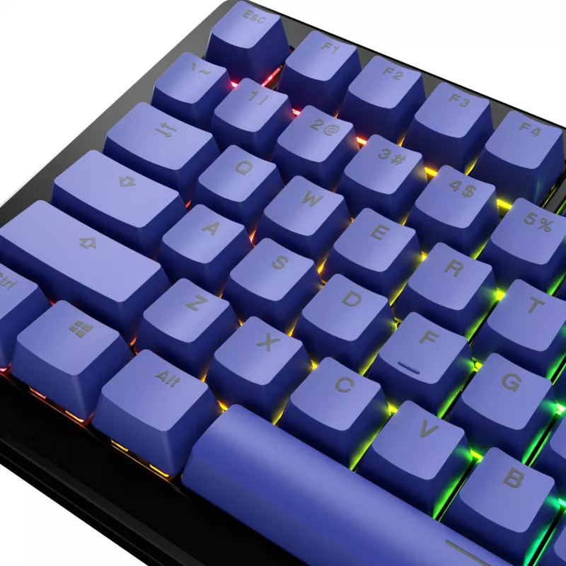 Keycap-sarja GLORIOUS GPBT Basics Mana Blue – PBT, ANSI-asettelu