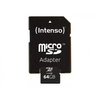 MicroSD-kortti Intenso 64GB MicroSDXC Class 10