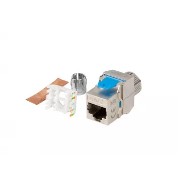 Keystone-moduuli Lanberg KSF8-4000 litteä sininen hopea RJ-45