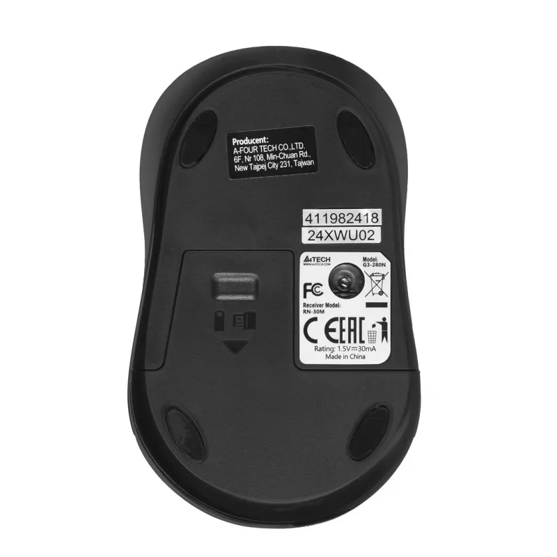 A4Tech G3-280N hiiri molempikätinen RF langaton optinen 2000 DPI
