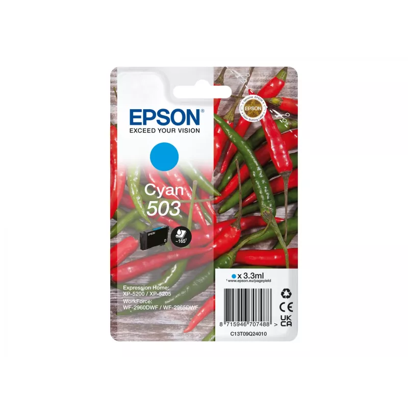Epson 503 mustekasetti 1 kpl alkuperäinen vakiokapasiteetti syaani