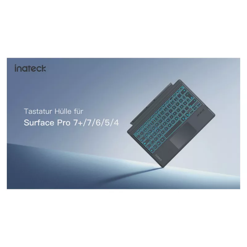 inateck näppäimistö Surface harmaa, Sureface GO 1-4 Com. QWERTZ