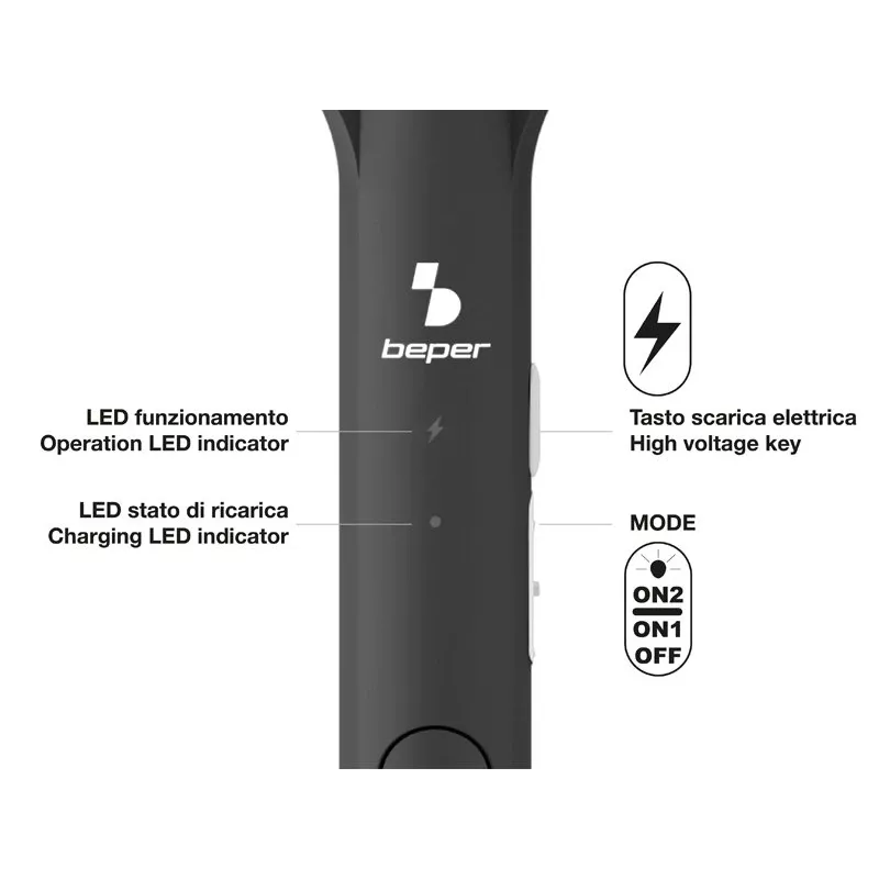 Beper P206ZAN250 ladattava hyönteisansa tukijalustalla, 2 W
