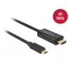 Videokaapeliadapteri DeLOCK 85290 USB Type-C - HDMI 1 m musta
