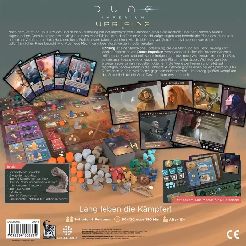 Dune: Imperium - Uprising, lautapeli