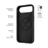 FIXED MagFlow -takakansi Apple iPhone Airille, nestemäinen silikoni, musta