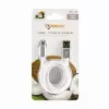 Sbox USB-TYPEC-15W USB->Type-C M/M 1,5 m kokosvalkoinen