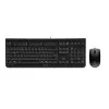 Näppäimistö ja hiiri sisältyvät CHERRY DC 2000 yleiskäyttöinen USB AZERTY belgialainen musta