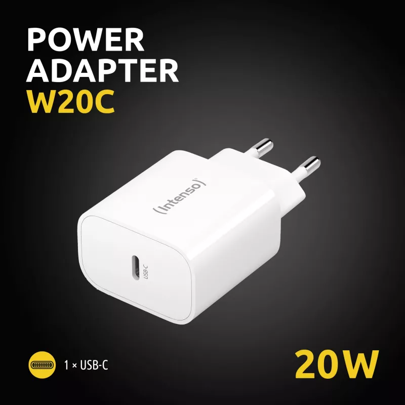 Sisäkäyttöinen laturi Intenso POWER ADAPTER USB-C/7802012