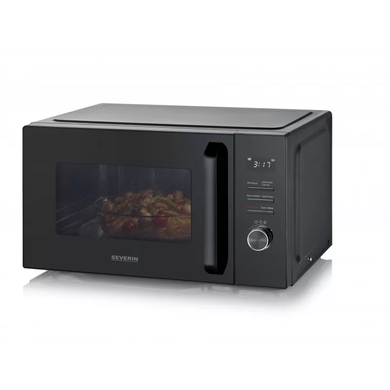 Severin MW 7798 yhdistelmämikroaaltouuni, pöytämalli, 29 l, 900 W, musta, 315 mm kiertolevy